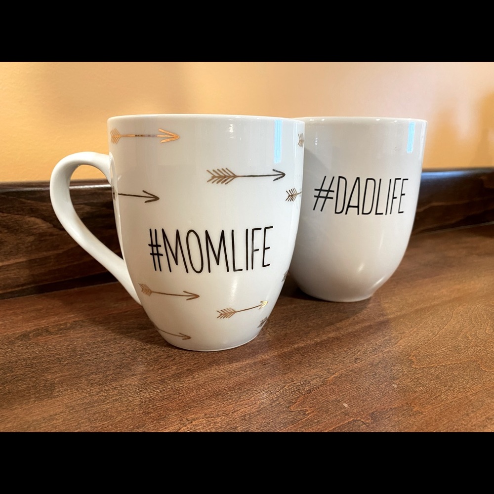PearHead Mom Life Dad Life Mugs